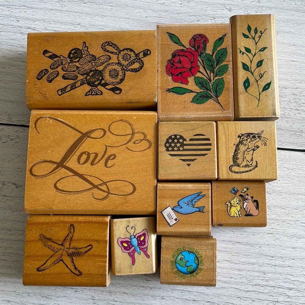 Lot of Rubber Stamps